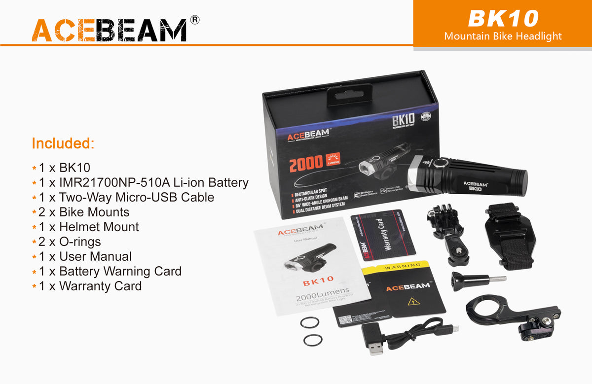 AceBeam BK10 Hjólaljós