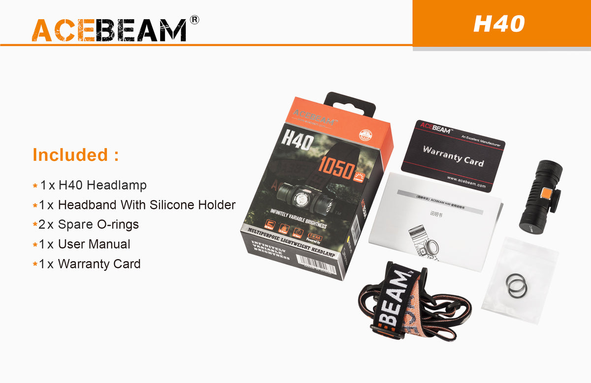 AceBeam H40 Höfuðljós