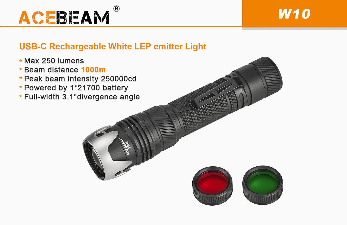 AceBeam W10 Plasma Punktljós
