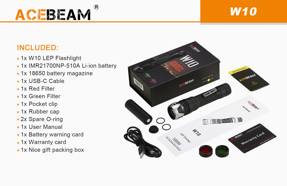 AceBeam W10 Plasma Punktljós